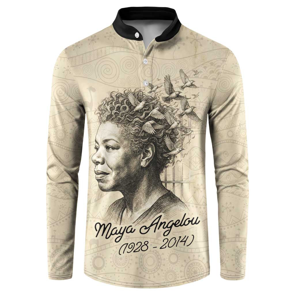 Maya Angelou Button Sweatshirt I Know Why The Caged Bird Sings