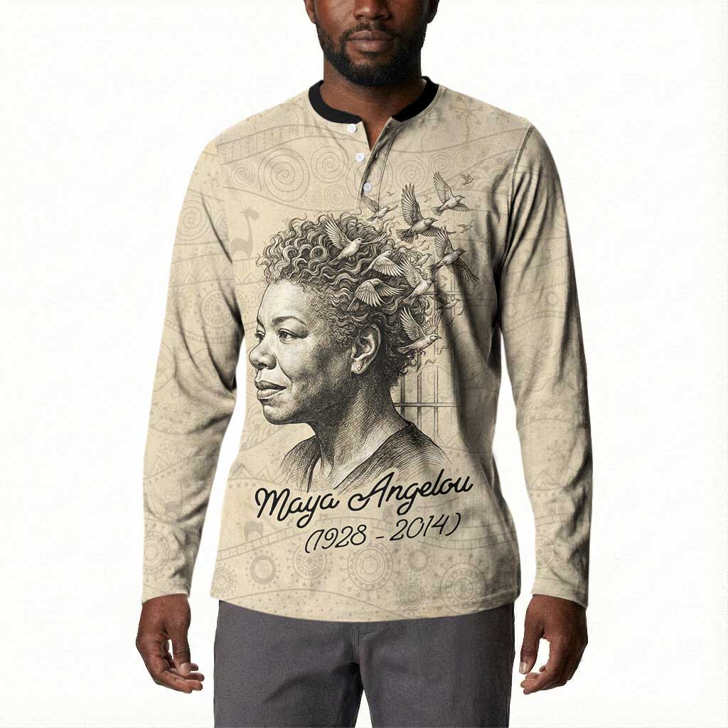 Maya Angelou Button Sweatshirt I Know Why The Caged Bird Sings