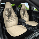 Maya Angelou Car Seat Cover I Know Why The Caged Bird Sings - African Pride