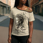 Maya Angelou Cross Shoulder Shirt I Know Why The Caged Bird Sings - African Pride