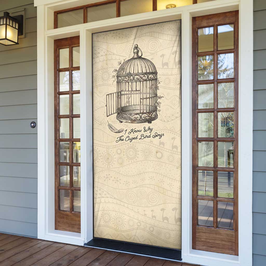 Maya Angelou Door Cover I Know Why The Caged Bird Sings - African Pride
