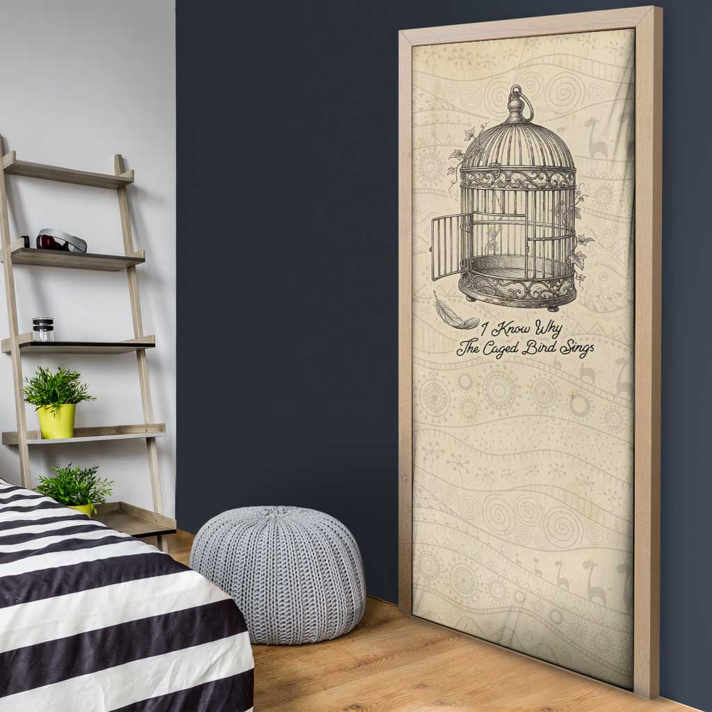 Maya Angelou Door Cover I Know Why The Caged Bird Sings - African Pride
