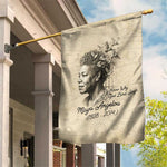 Maya Angelou Garden Flag I Know Why The Caged Bird Sings - African Pride