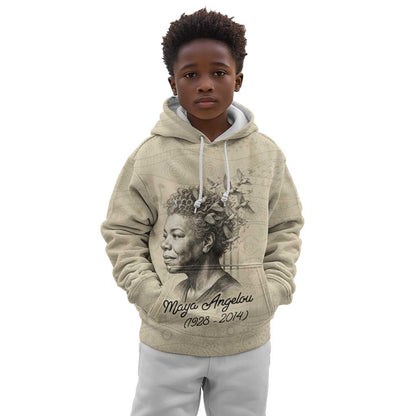 Maya Angelou Kid Hoodie I Know Why The Caged Bird Sings - African Pride