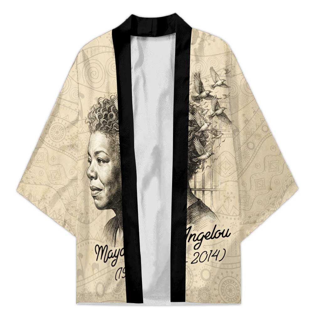 Maya Angelou Kimono I Know Why The Caged Bird Sings - African Pride