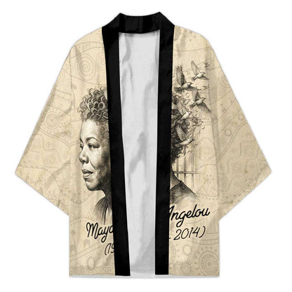 Maya Angelou Kimono I Know Why The Caged Bird Sings - African Pride