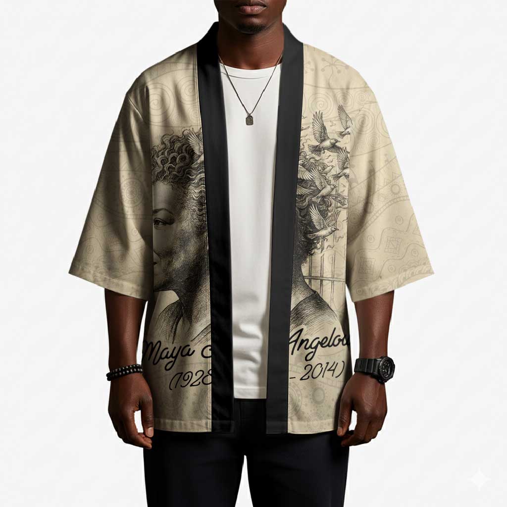 Maya Angelou Kimono I Know Why The Caged Bird Sings - African Pride