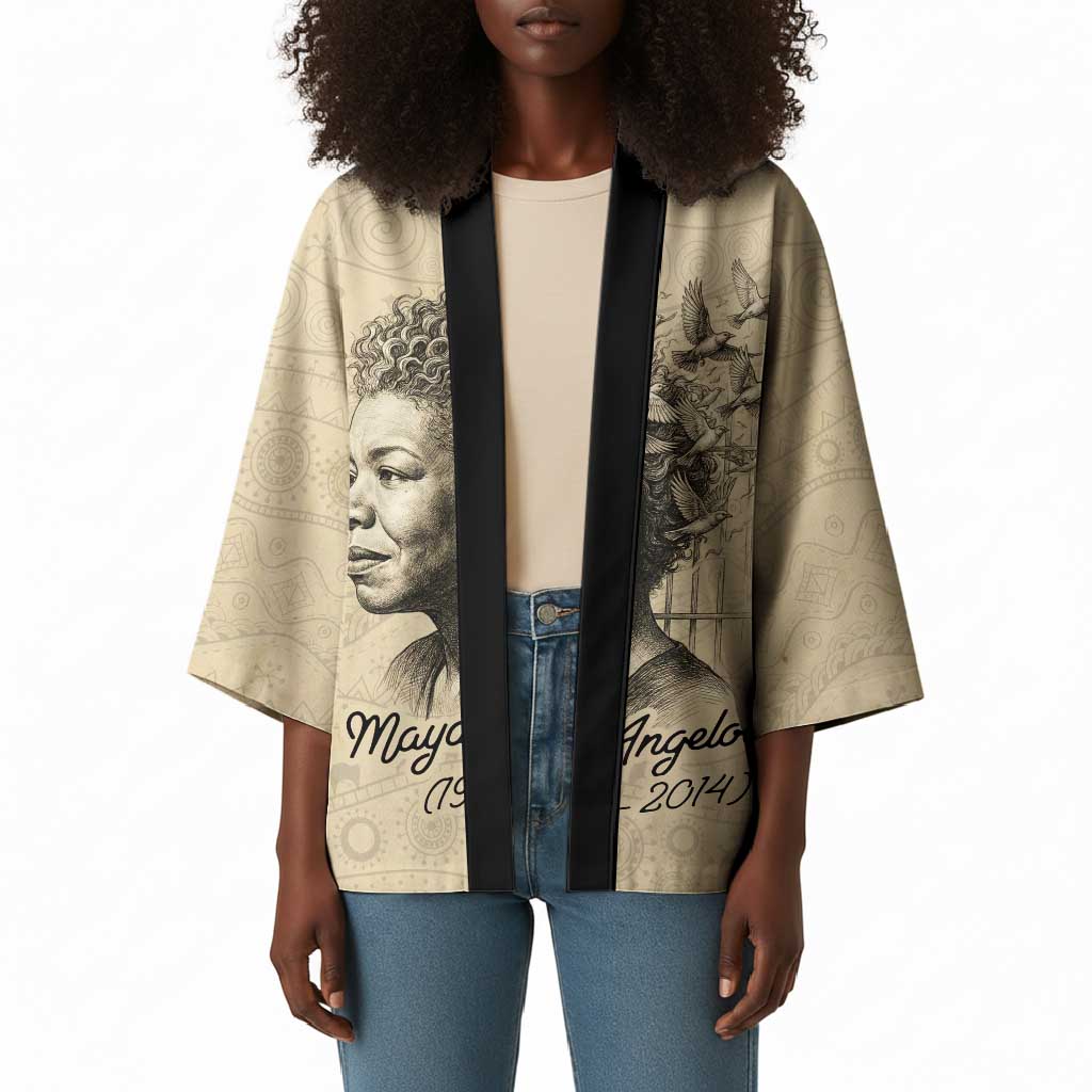 Maya Angelou Kimono I Know Why The Caged Bird Sings - African Pride
