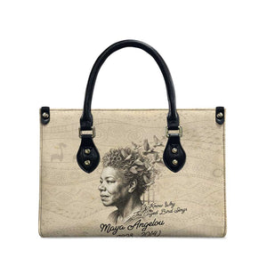 Maya Angelou Leather Bag I Know Why The Caged Bird Sings - African Pride