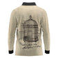 Maya Angelou Long Sleeve Polo Shirt I Know Why The Caged Bird Sings - African Pride