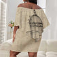 Maya Angelou Off Shoulder Short Dress I Know Why The Caged Bird Sings - African Pride