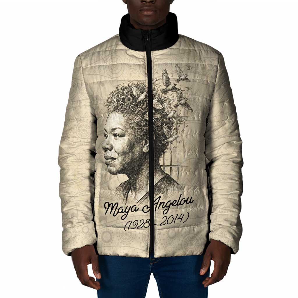Maya Angelou Padded Jacket I Know Why The Caged Bird Sings - African Pride