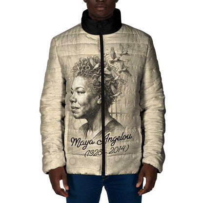 Maya Angelou Padded Jacket I Know Why The Caged Bird Sings - African Pride