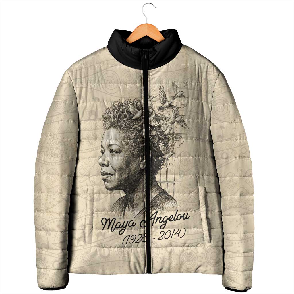 Maya Angelou Padded Jacket I Know Why The Caged Bird Sings - African Pride