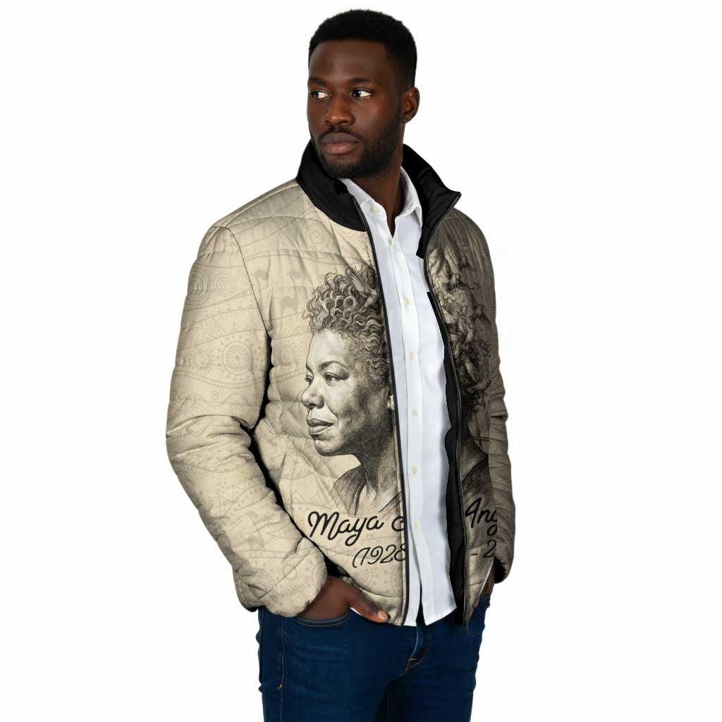 Maya Angelou Padded Jacket I Know Why The Caged Bird Sings - African Pride