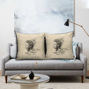 Maya Angelou Pillow Cover I Know Why The Caged Bird Sings - African Pride