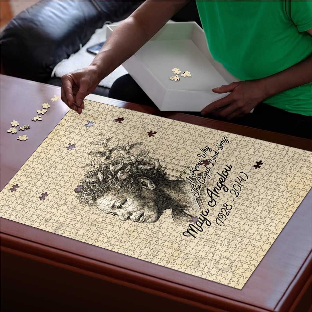 Maya Angelou Puzzle I Know Why The Caged Bird Sings - African Pride