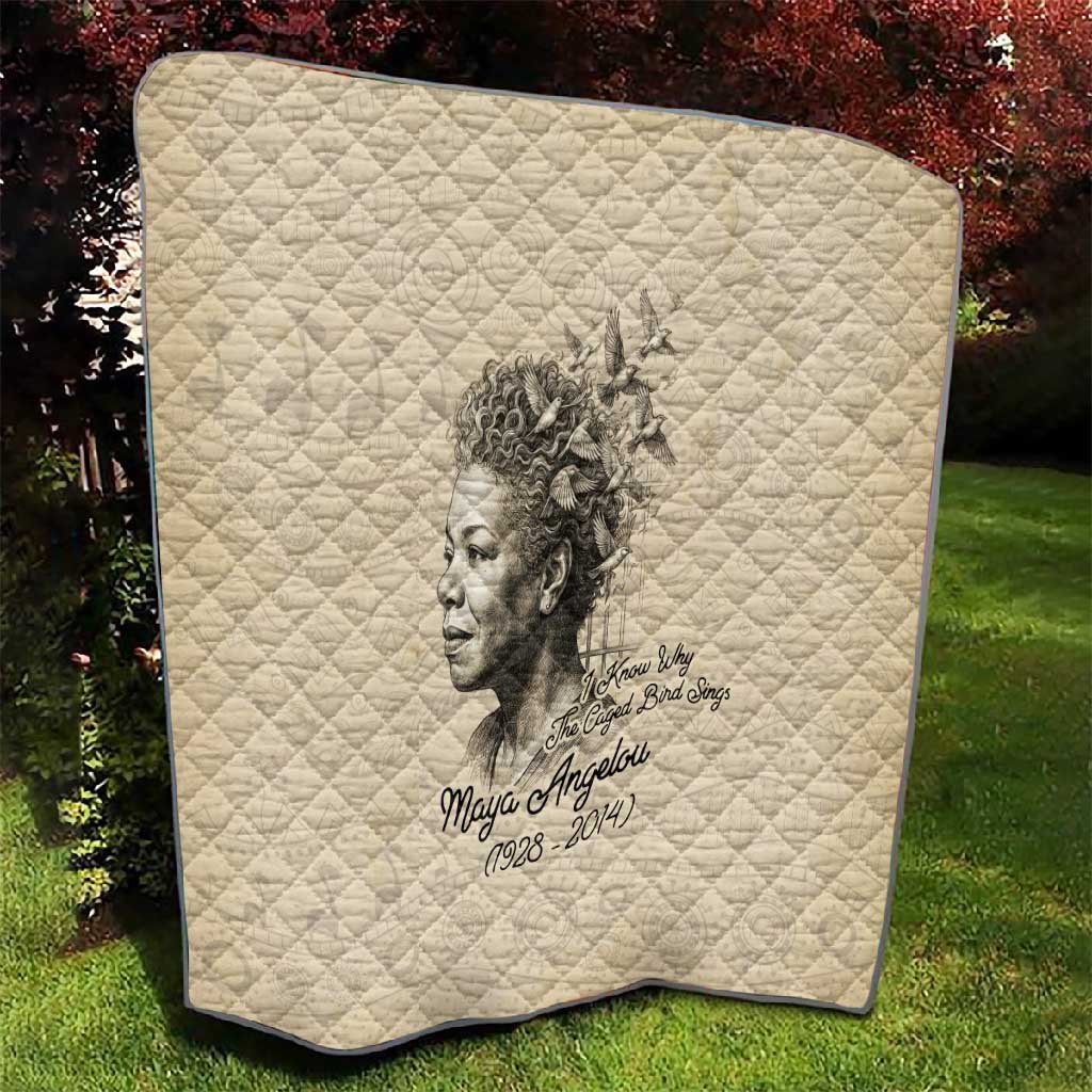 Maya Angelou Quilt I Know Why The Caged Bird Sings - African Pride