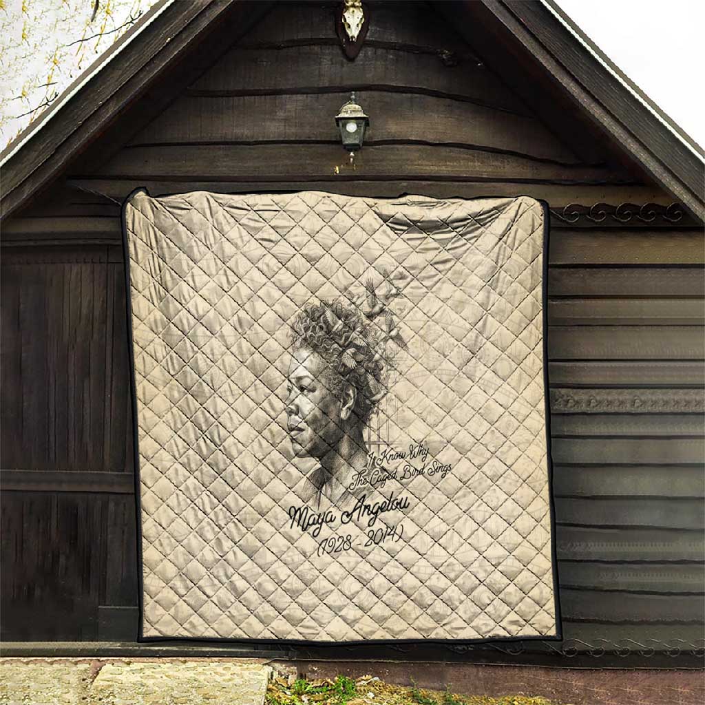 Maya Angelou Quilt I Know Why The Caged Bird Sings - African Pride