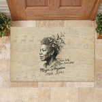 Maya Angelou Rubber Doormat I Know Why The Caged Bird Sings - African Pride