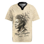 Maya Angelou Rugby Jersey I Know Why The Caged Bird Sings - African Pride