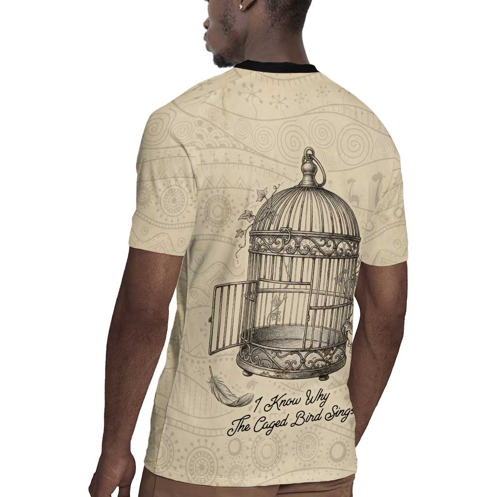Maya Angelou Rugby Jersey I Know Why The Caged Bird Sings - African Pride