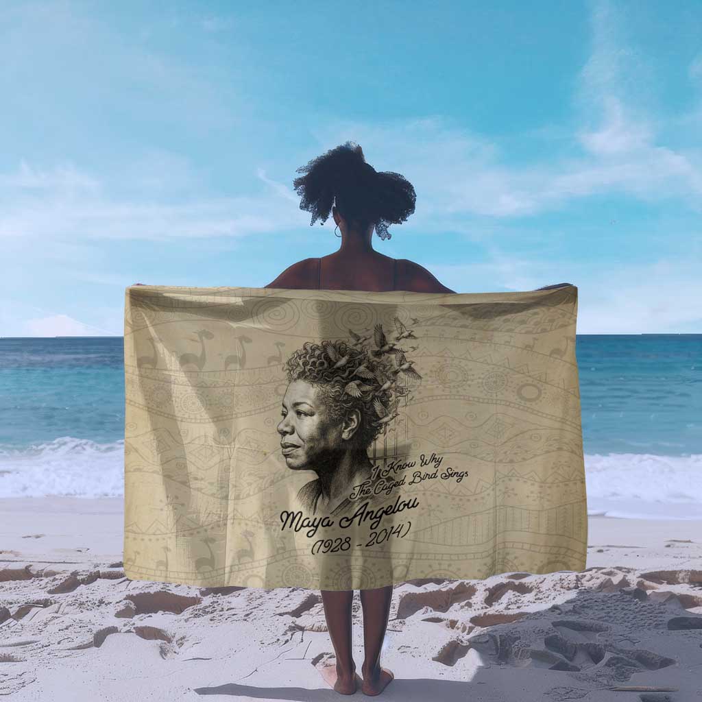 Maya Angelou Sarong I Know Why The Caged Bird Sings - African Pride