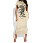Maya Angelou Short Sleeve Bodycon Dress I Know Why The Caged Bird Sings - African Pride