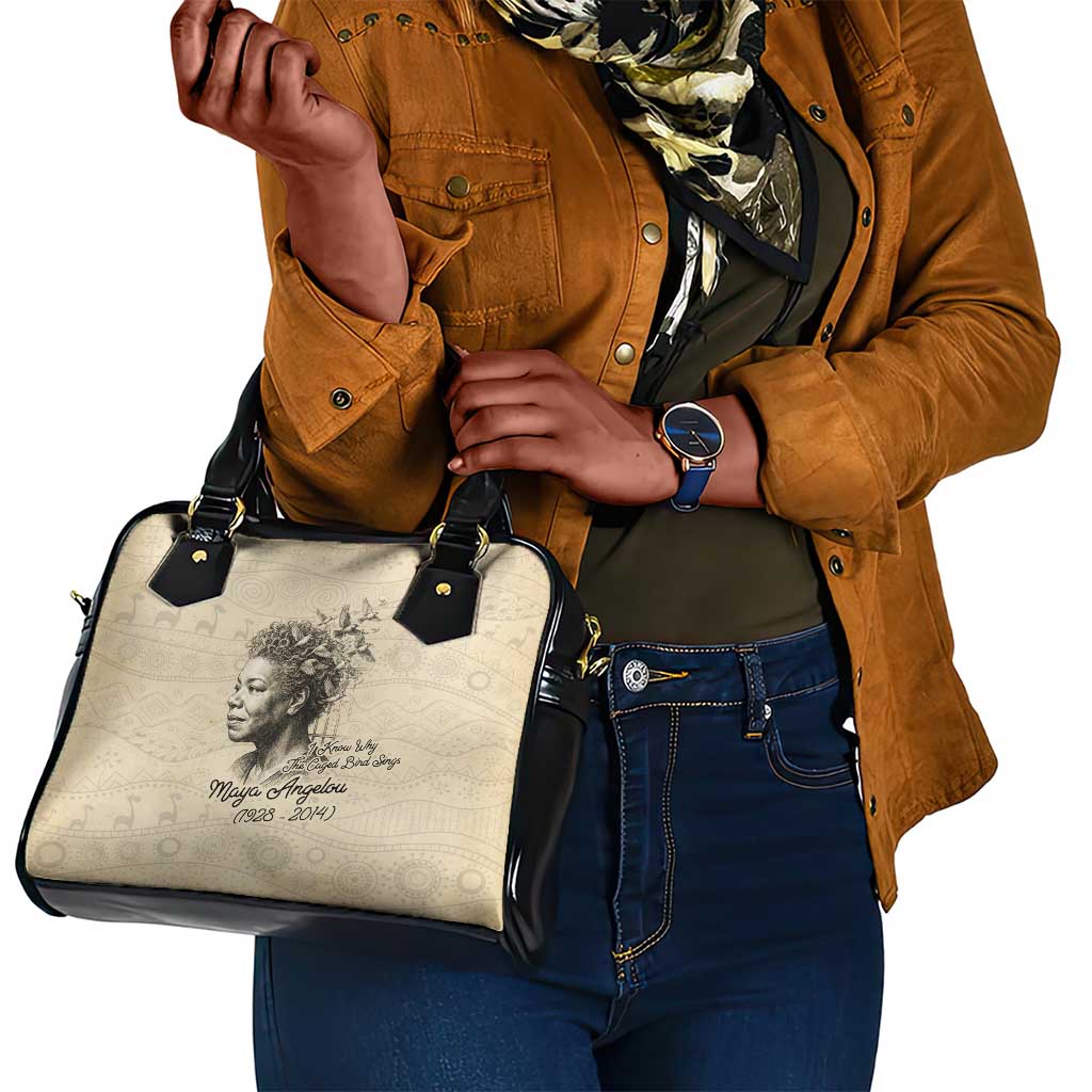 Maya Angelou Shoulder Handbag I Know Why The Caged Bird Sings - African Pride