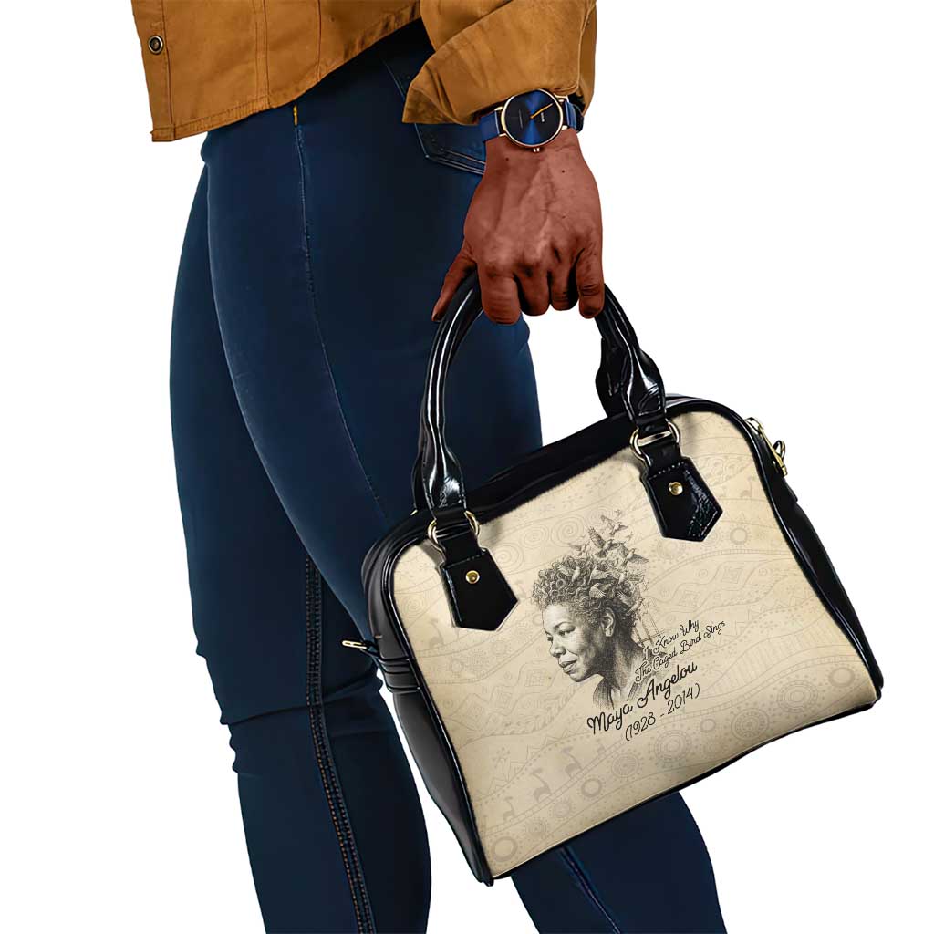 Maya Angelou Shoulder Handbag I Know Why The Caged Bird Sings - African Pride