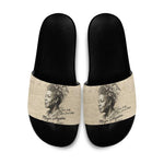 Maya Angelou Slide Sandals I Know Why The Caged Bird Sings - African Pride