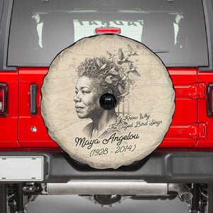 Maya Angelou Spare Tire Cover I Know Why The Caged Bird Sings - African Pride
