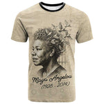 Maya Angelou T shirt I Know Why The Caged Bird Sings - African Pride