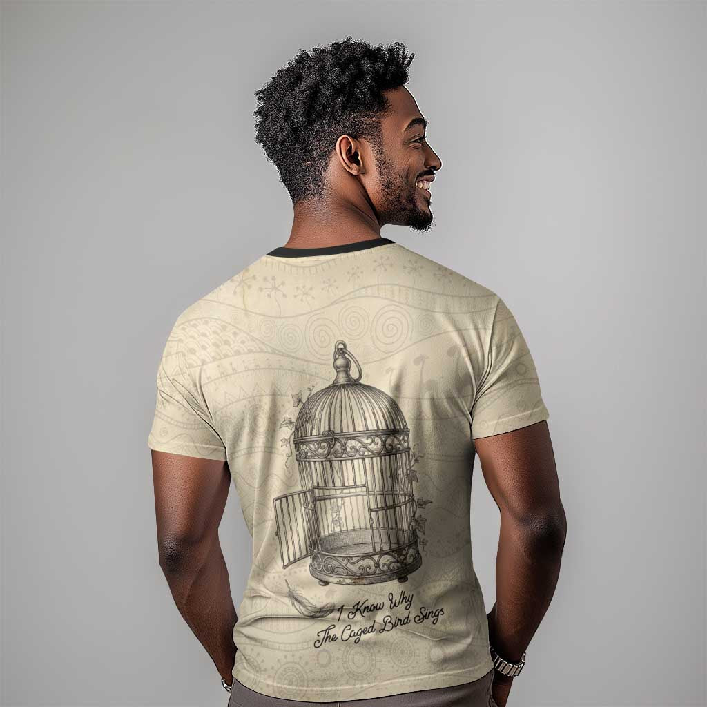 Maya Angelou T shirt I Know Why The Caged Bird Sings - African Pride