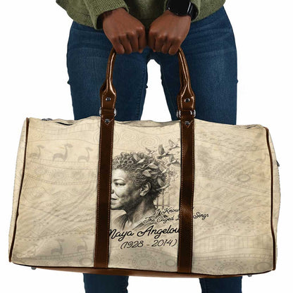 Maya Angelou Travel Bag I Know Why The Caged Bird Sings - African Pride