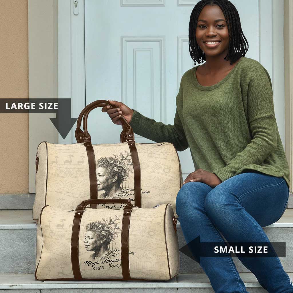 Maya Angelou Travel Bag I Know Why The Caged Bird Sings - African Pride