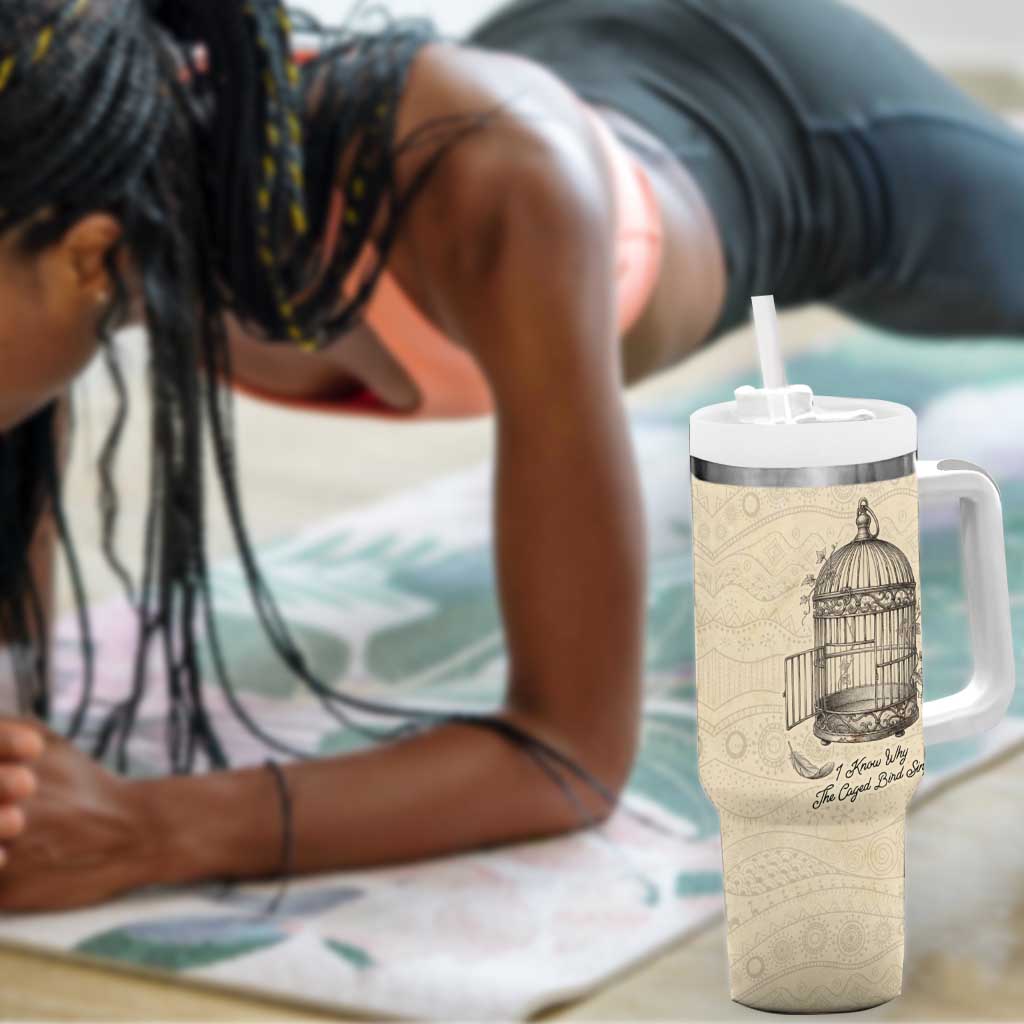 Maya Angelou Tumbler With Handle I Know Why The Caged Bird Sings - African Pride