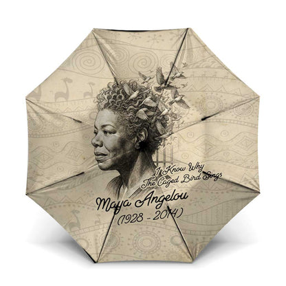 Maya Angelou Umbrella I Know Why The Caged Bird Sings - African Pride