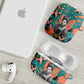 Maya Angelou AirPods Case Inspirational Quote Design Vibrant Teal and Orange Leaf Motif - African Pride