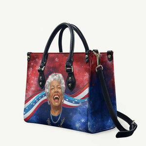 Maya Angelou Leather Bag Inspirational Life Mission Quote Celebration of Joy Passion and Compassion - African Pride