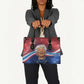 Maya Angelou Leather Bag Inspirational Life Mission Quote Celebration of Joy Passion and Compassion - African Pride