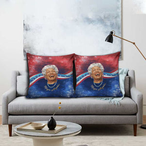 Maya Angelou Pillow Cover Inspirational Life Mission Quote Celebration of Joy Passion and Compassion - African Pride