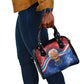 Maya Angelou Shoulder Handbag Inspirational Life Mission Quote Celebration of Joy Passion and Compassion - African Pride