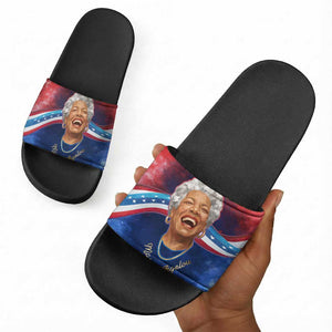 Maya Angelou Slide Sandals Inspirational Life Mission Quote Celebration of Joy Passion and Compassion - African Pride