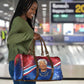 Maya Angelou Travel Bag Inspirational Life Mission Quote Celebration of Joy Passion and Compassion - African Pride