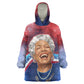 Maya Angelou Wearable Blanket Hoodie Inspirational Life Mission Quote Celebration of Joy Passion and Compassion - African Pride