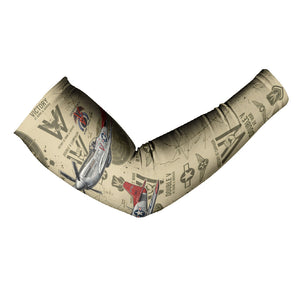 Double V Campaign Tuskegee Airmen Arm Sleeves Vintage Military Aviation P-51 Mustang World War II Art
