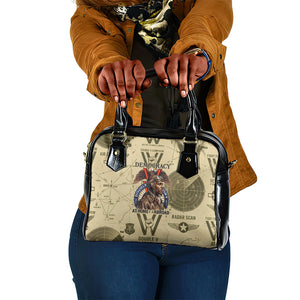 Double V Campaign Tuskegee Airmen Shoulder Handbag Vintage Military Aviation P-51 Mustang World War II Art