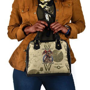 Double V Campaign Tuskegee Airmen Shoulder Handbag Vintage Military Aviation P-51 Mustang World War II Art