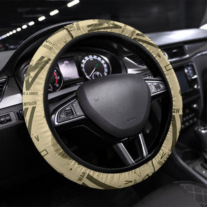 Double V Campaign Tuskegee Airmen Steering Wheel Cover Vintage Military Aviation P-51 Mustang World War II Art